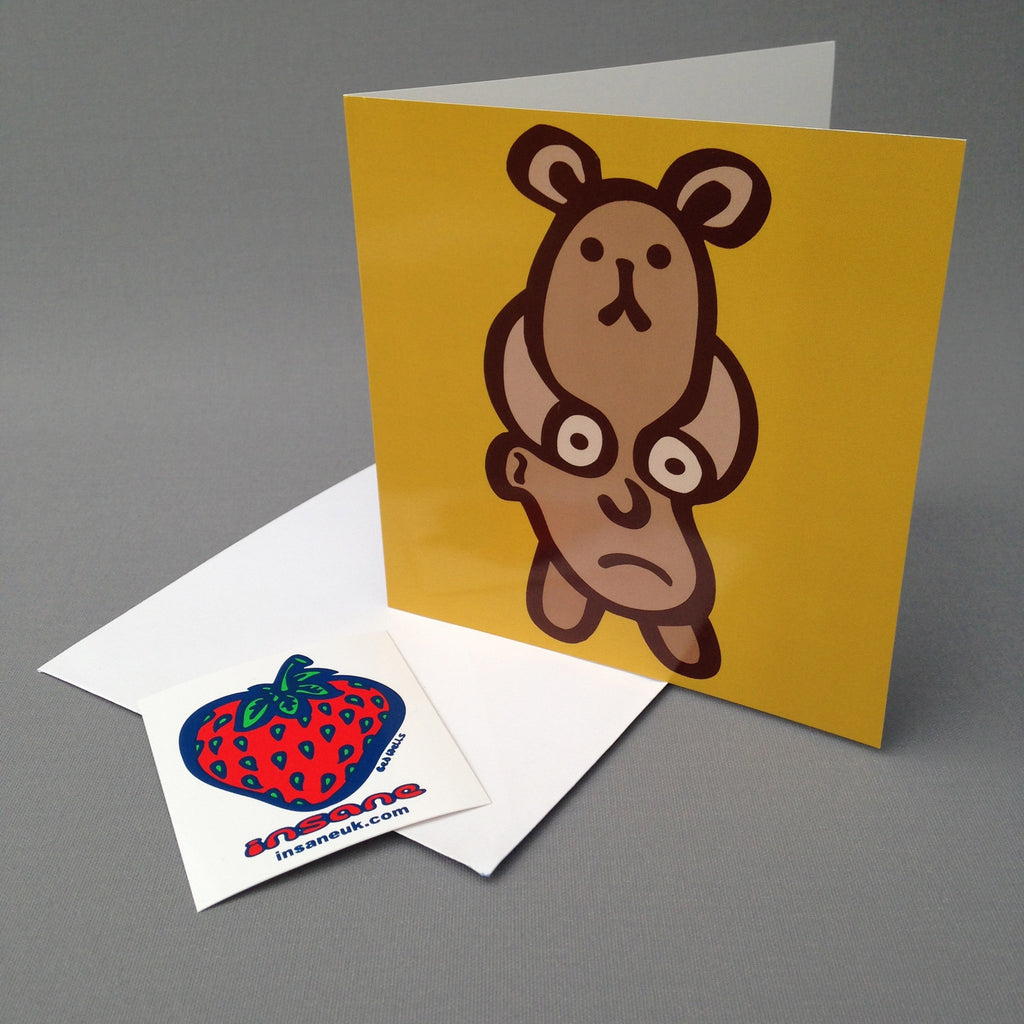 Bear Faced Liar Greetings Card