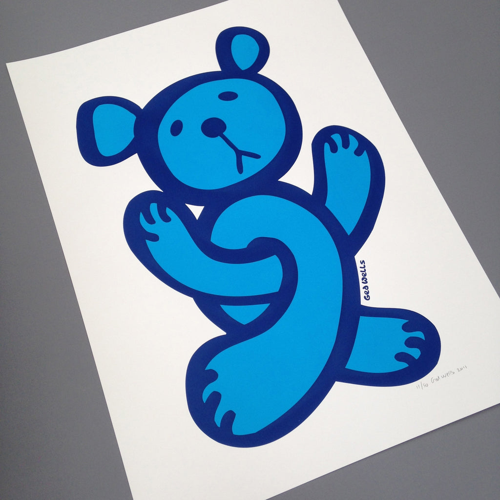 Signed Insane Twisted Teddy A1 Screen Print