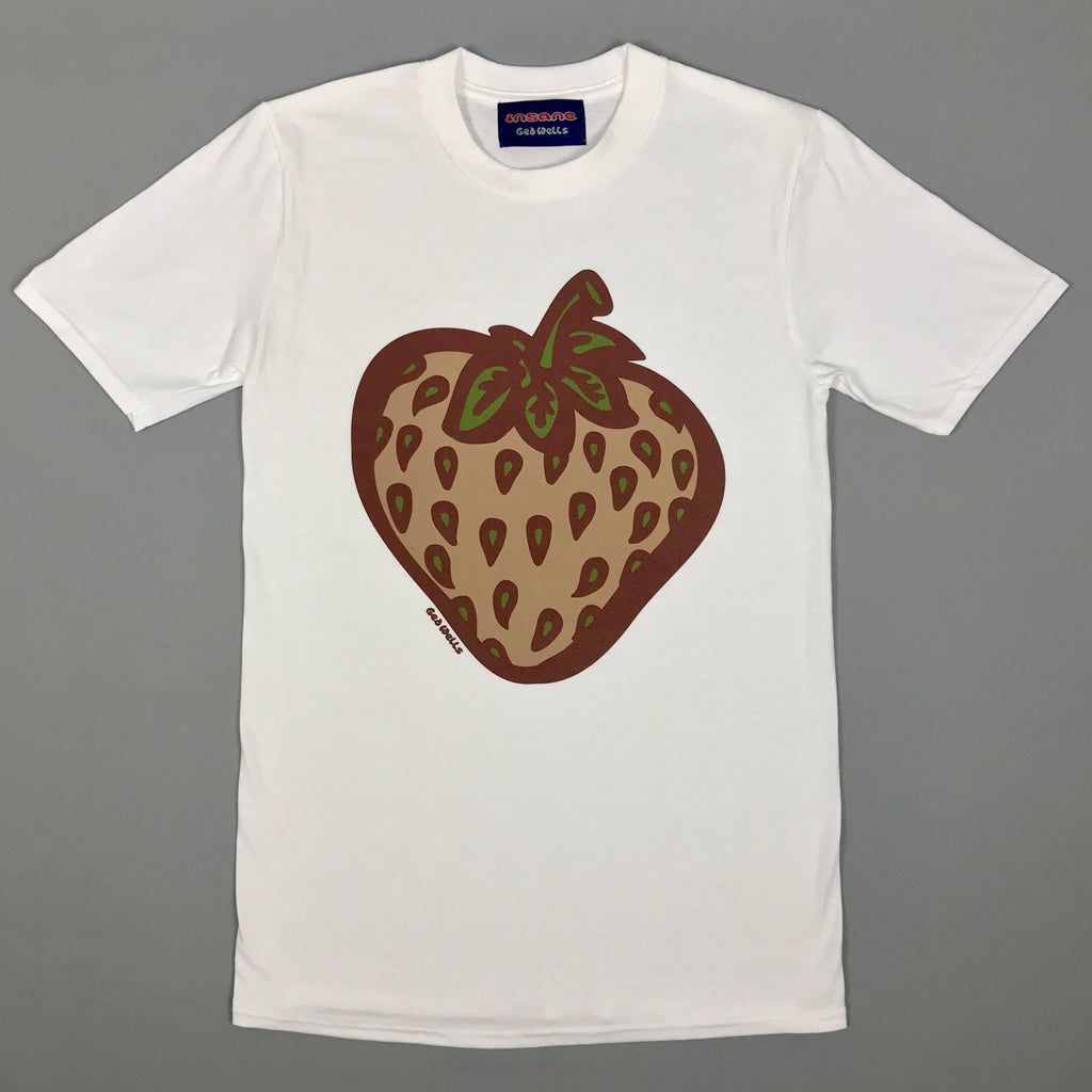 Insane Strawberry Field Camo White T-Shirt