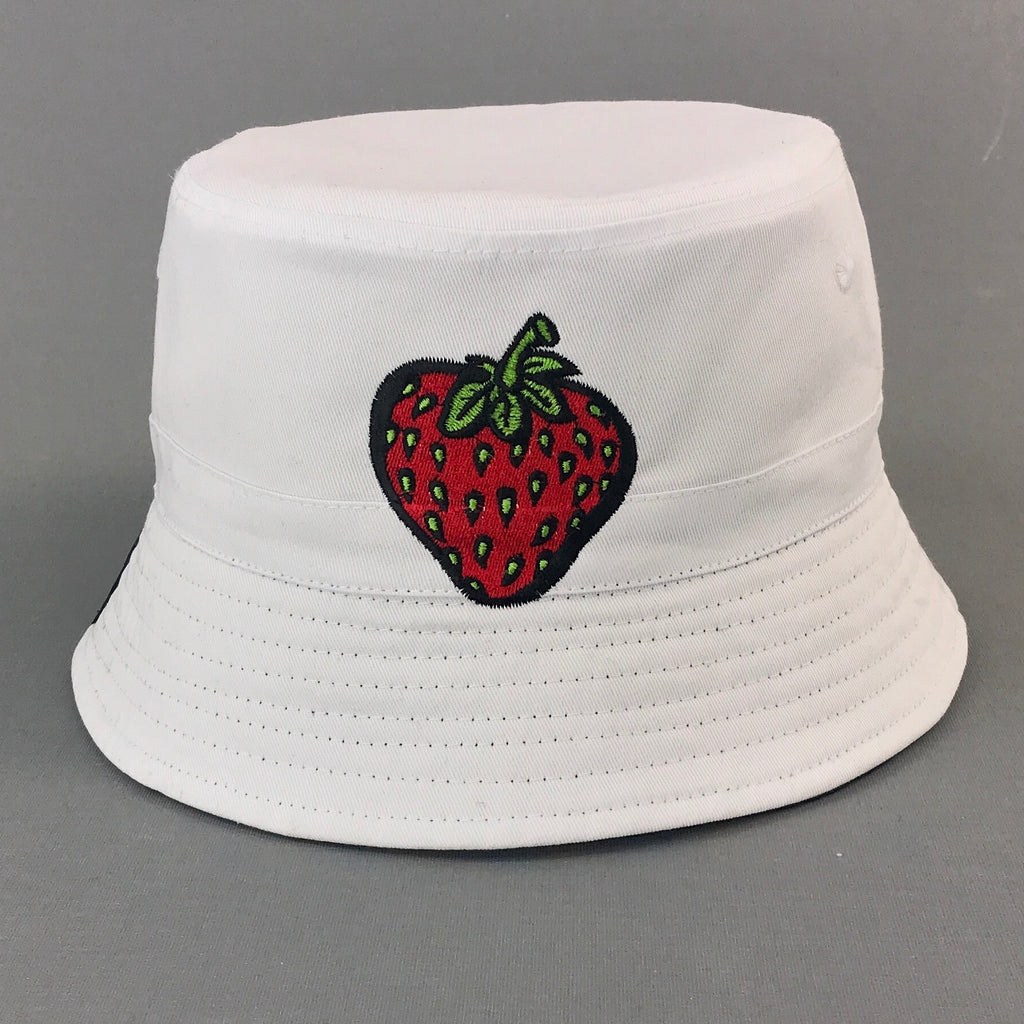 Insane Strawberry White Bucket Hat