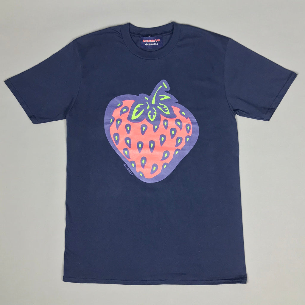 Insane Strawberry Navy T-Shirt