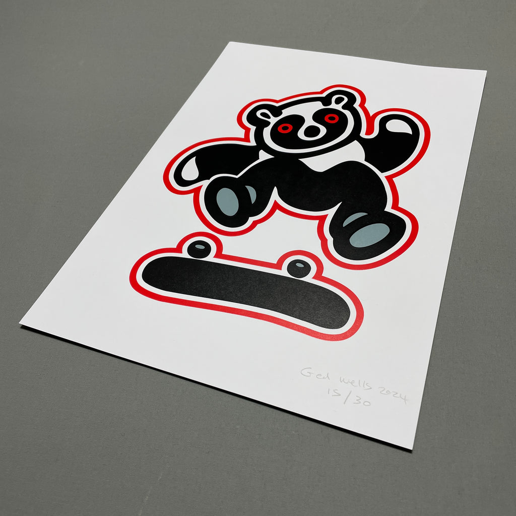 Panda Screen Print A3