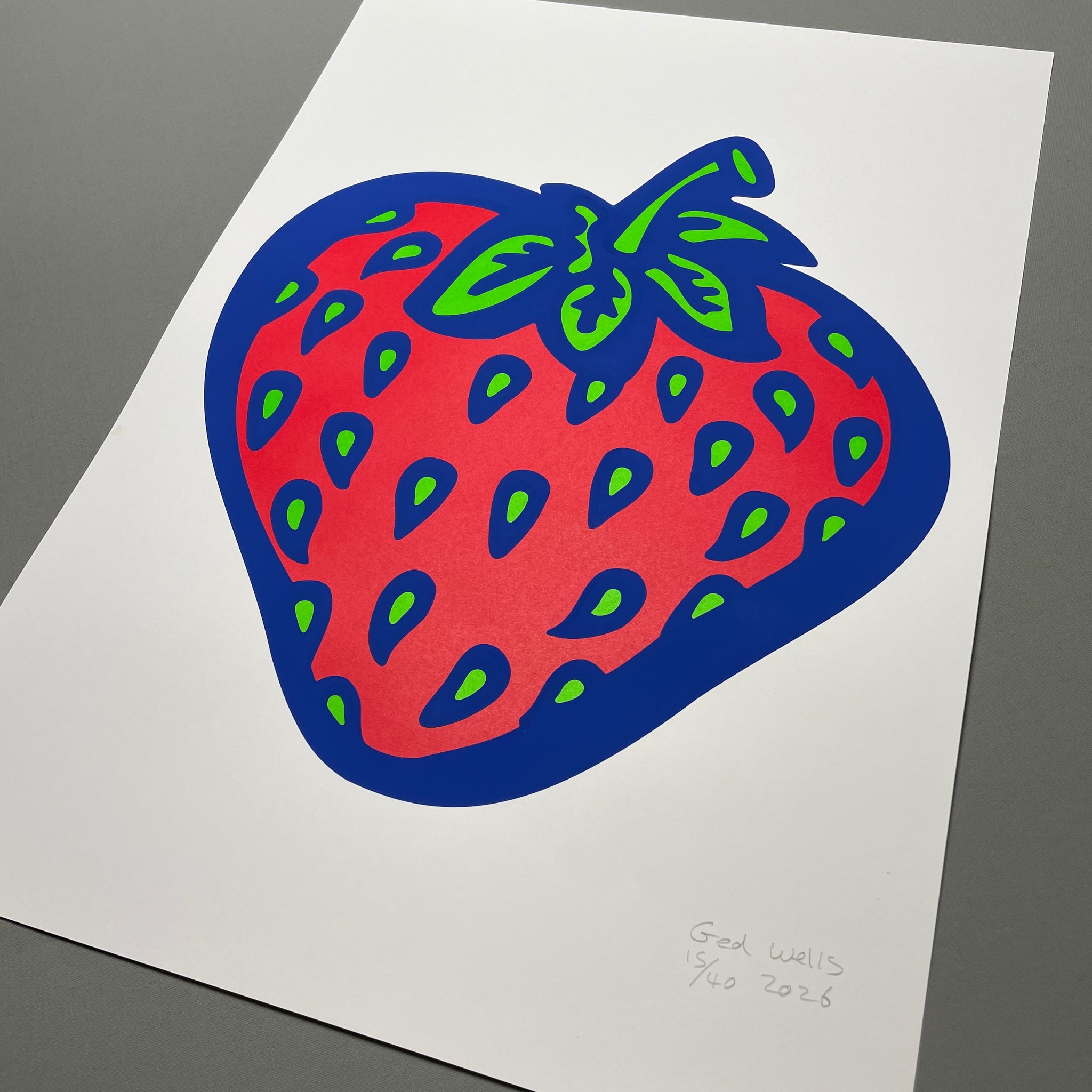 Signed Insane Strawberry Screen Print A1. – Insane Emporium