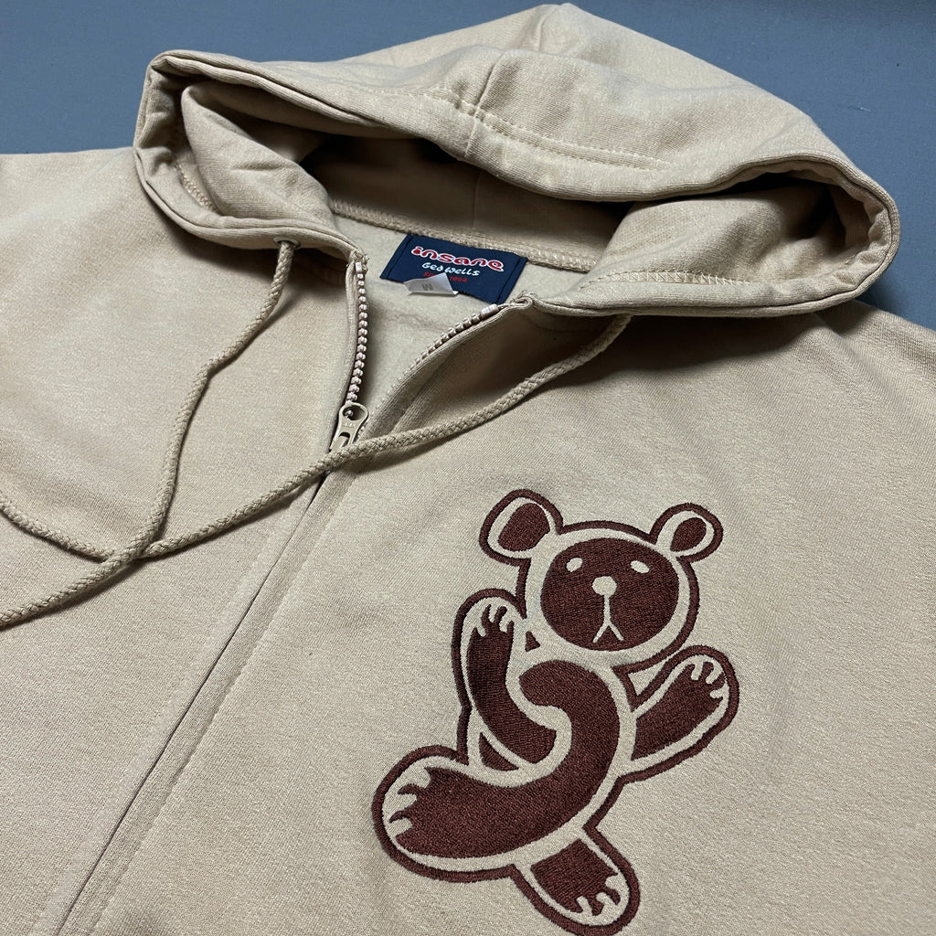 Insane Teddy Sand Zip Hood