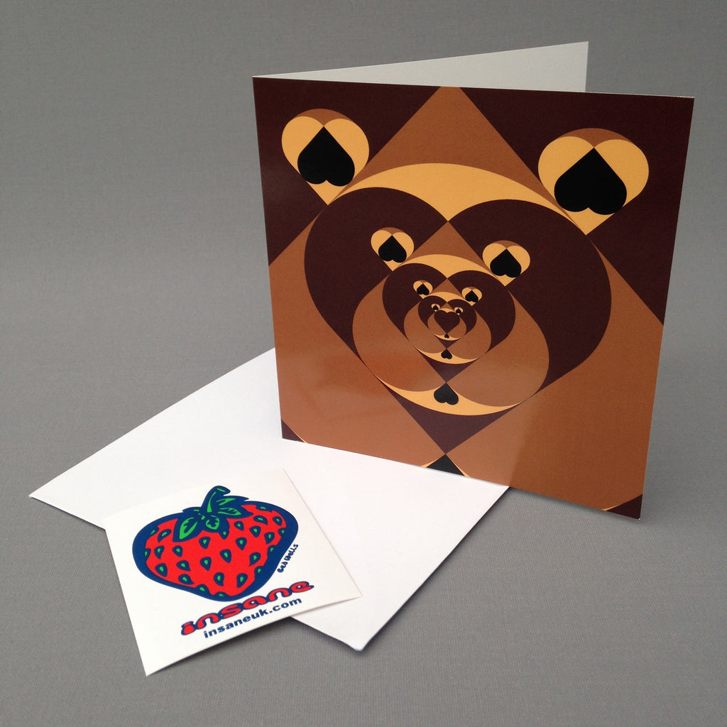 Tunnel of Love Bears Greetings Card