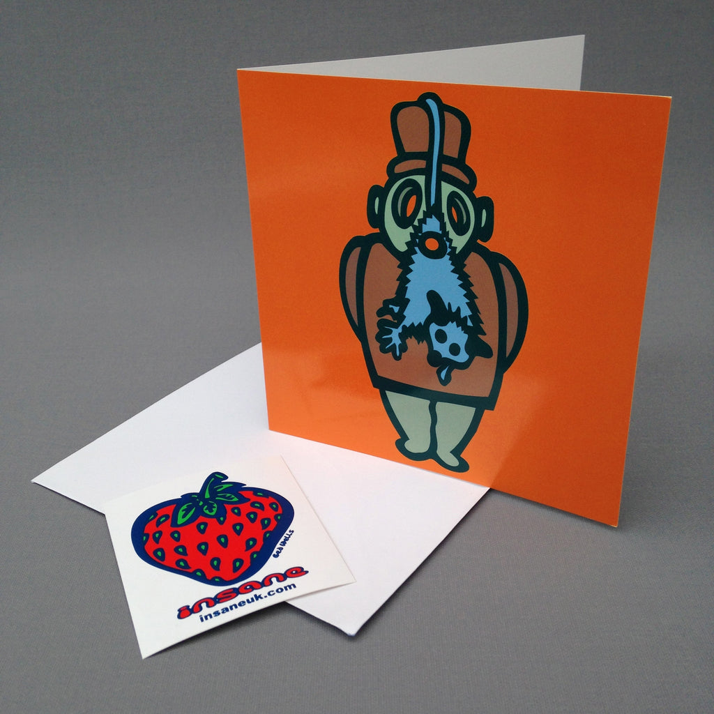 Blue Beard Greetings Card