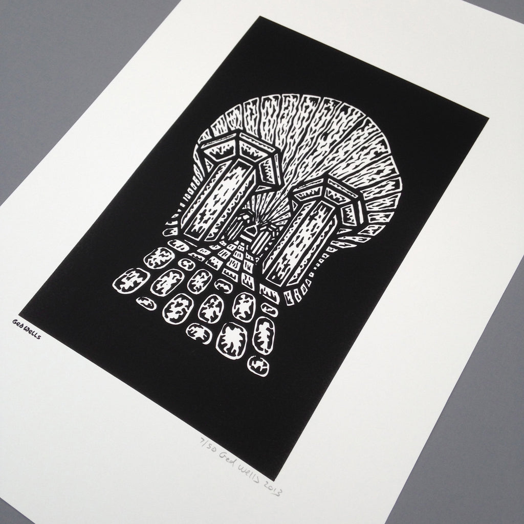 South Bank Skull Screen Print