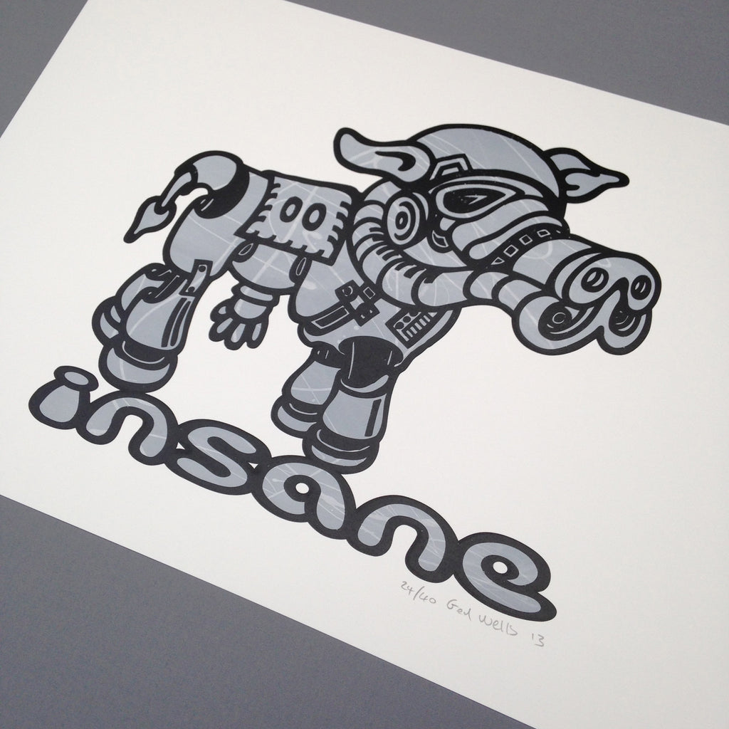 Clone Wars Storm Trooper Cow Screen Print