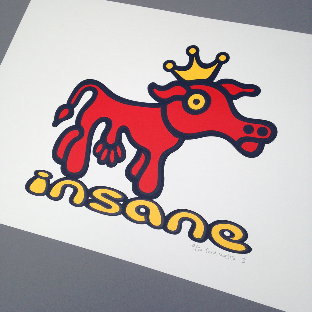 Mad Cow Screen Print
