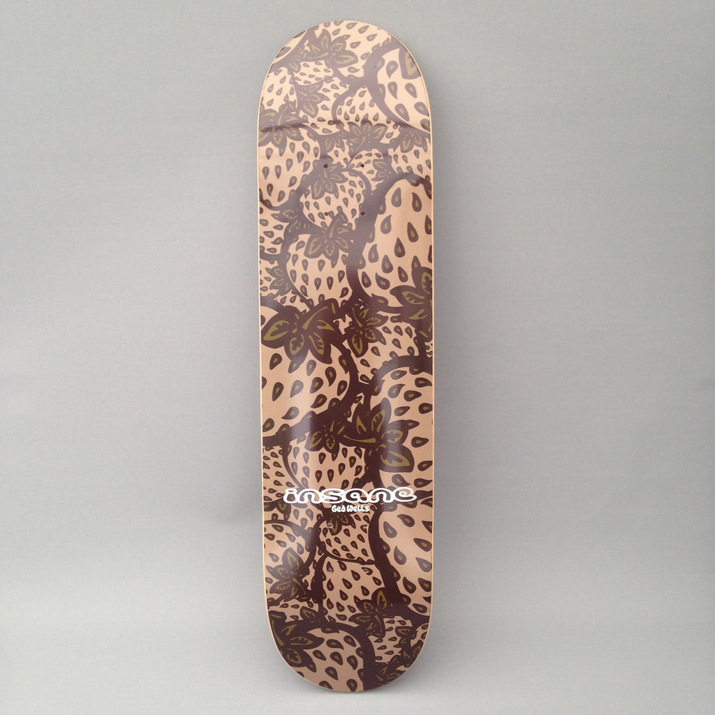 Insane Strawberry Field Camouflage Skateboard Deck