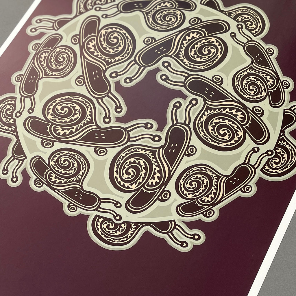 Insane Snail Skate A2 Giclée Print