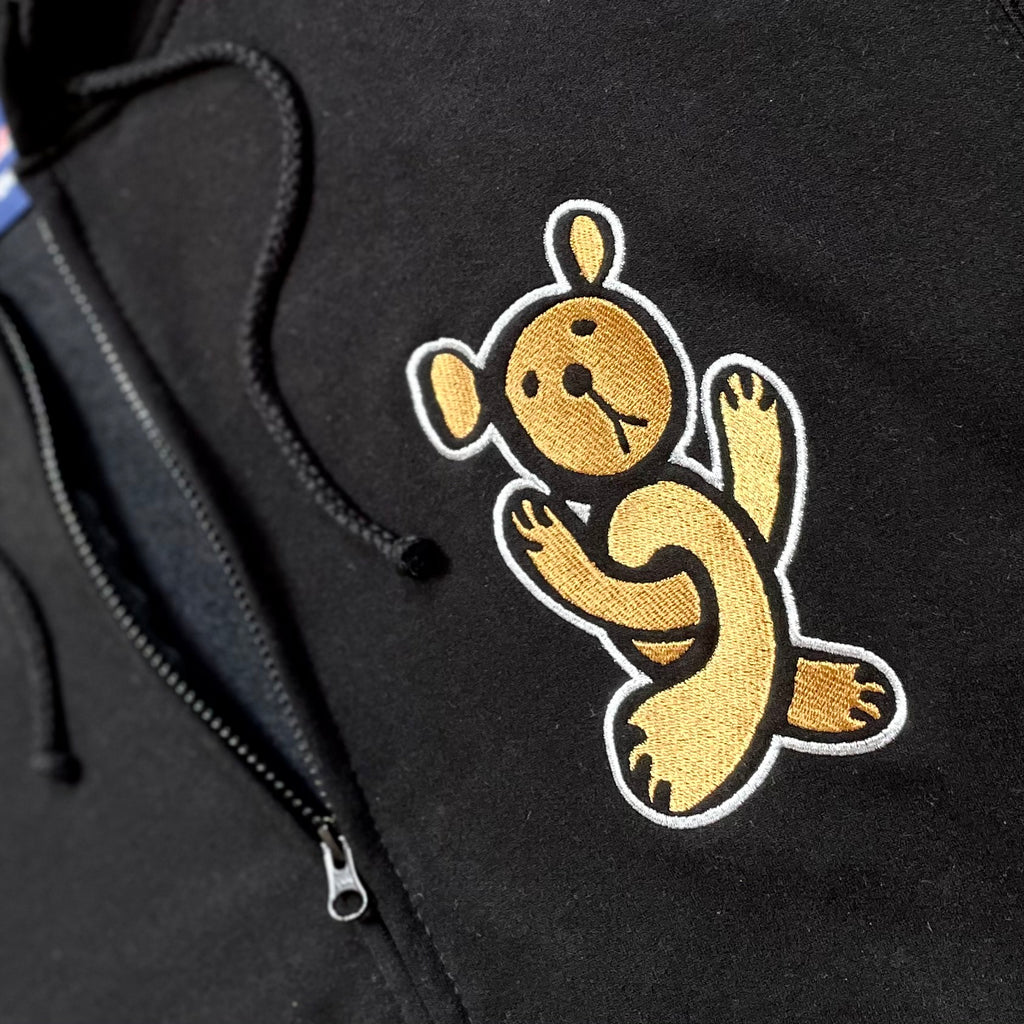 Insane embroidered Twisted Teddy Zip Hoodie