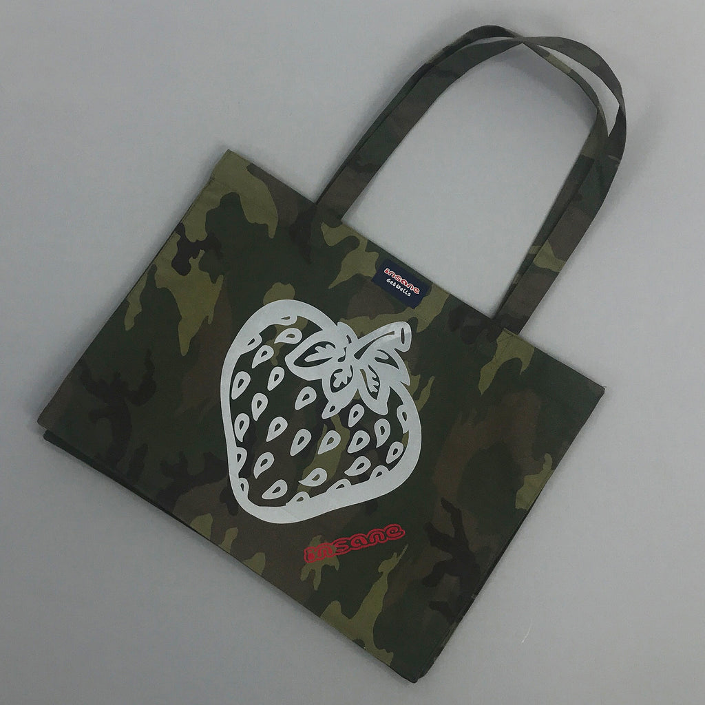 Insane Strawberry Camo Canvas Shopper