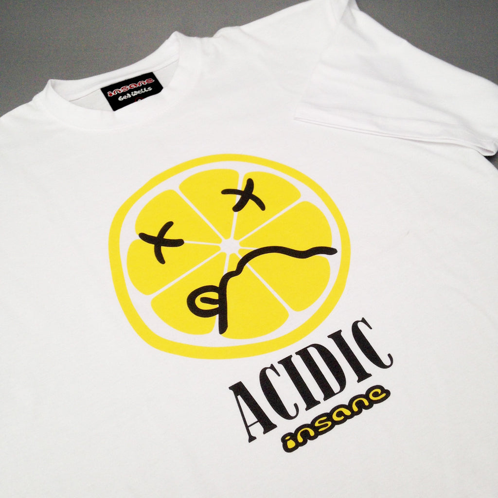 Insane Acidic Lemon White T-Shirt