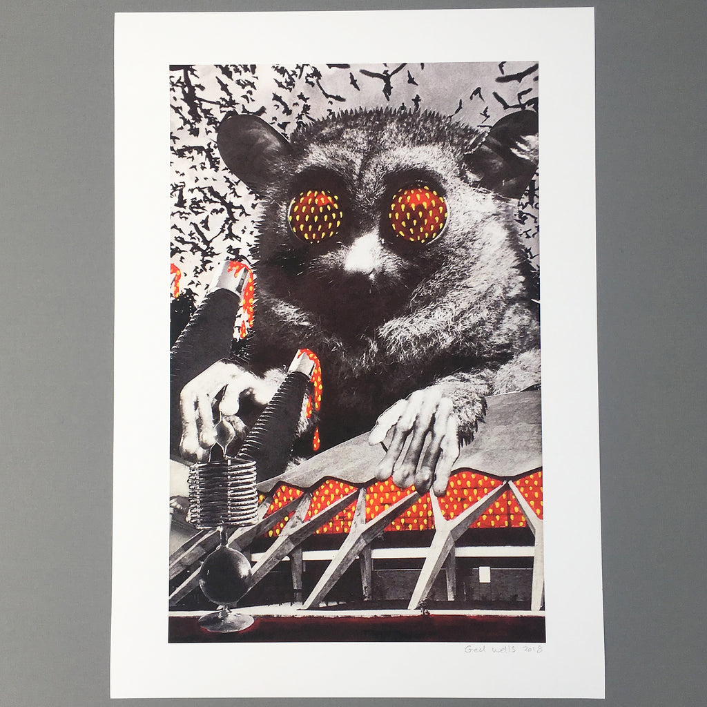 Silo at Dusk, A2 Giclée Print