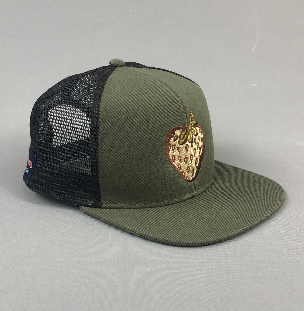 Insane Strawberry Field Khaki Mesh Cap