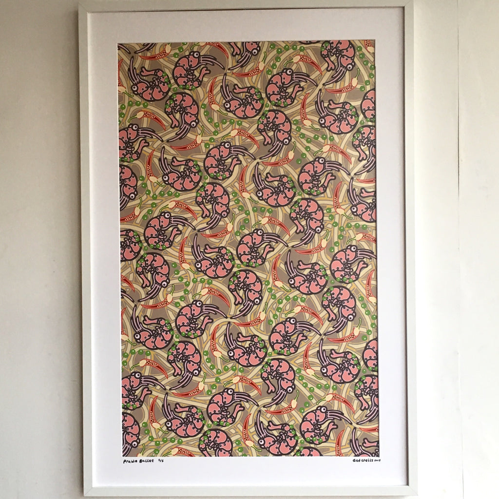 Prawn Ballet A1 Giclée Print
