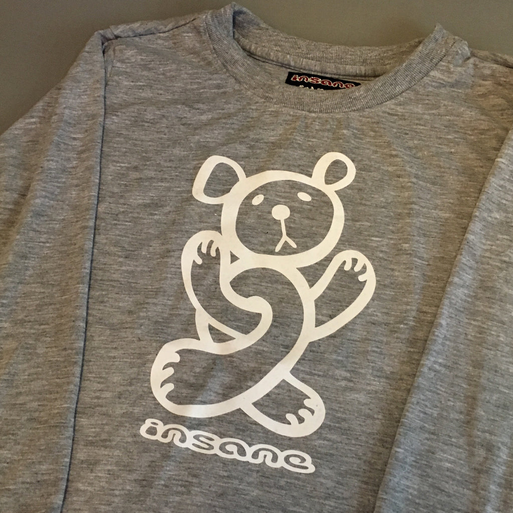 Insane Kids Twisted Teddy Grey Long Sleeve T-Shirt