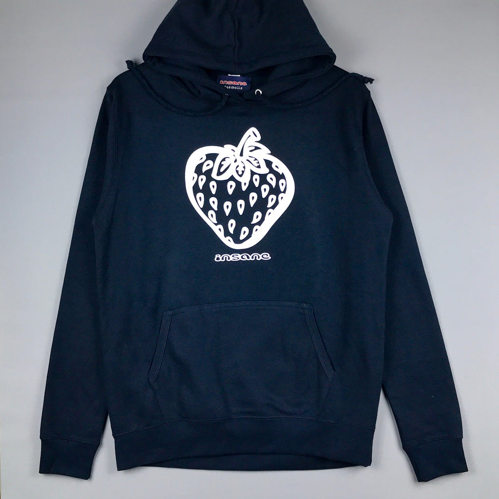 Insane Women's Navy Blue Strawberry Hoodie