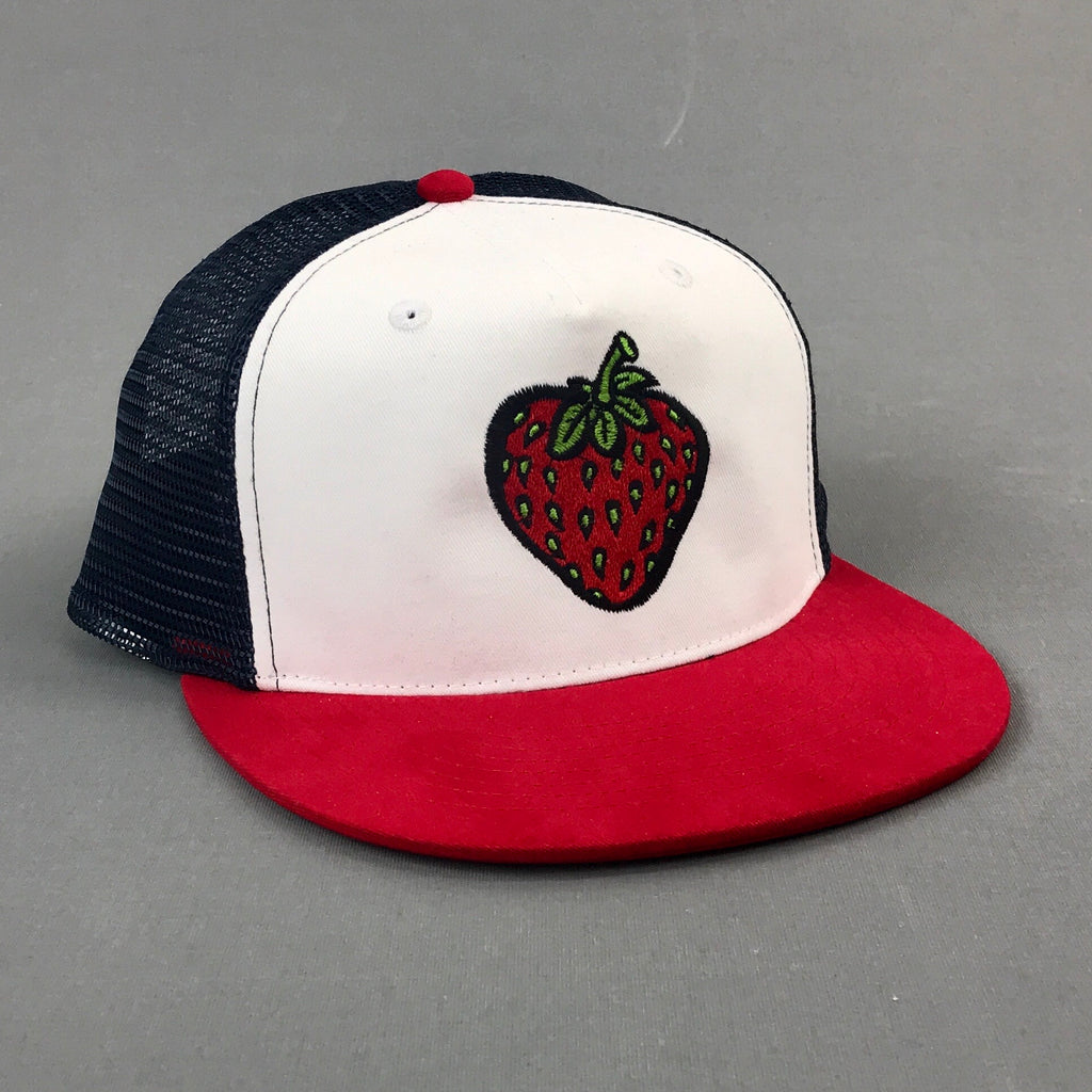 Insane Strawberry Red-White-Blue Mesh Cap