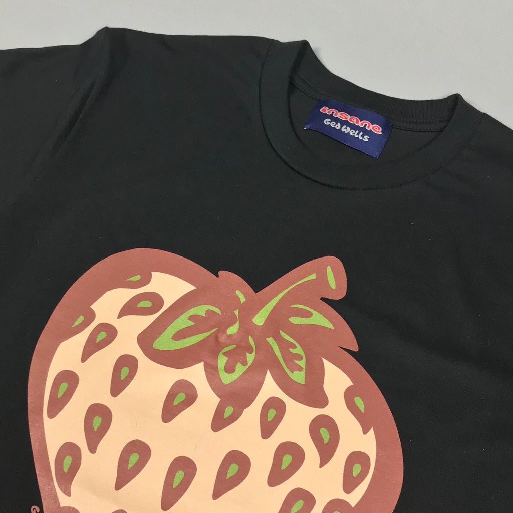 Insane Strawberry Field Camo Black T-Shirt