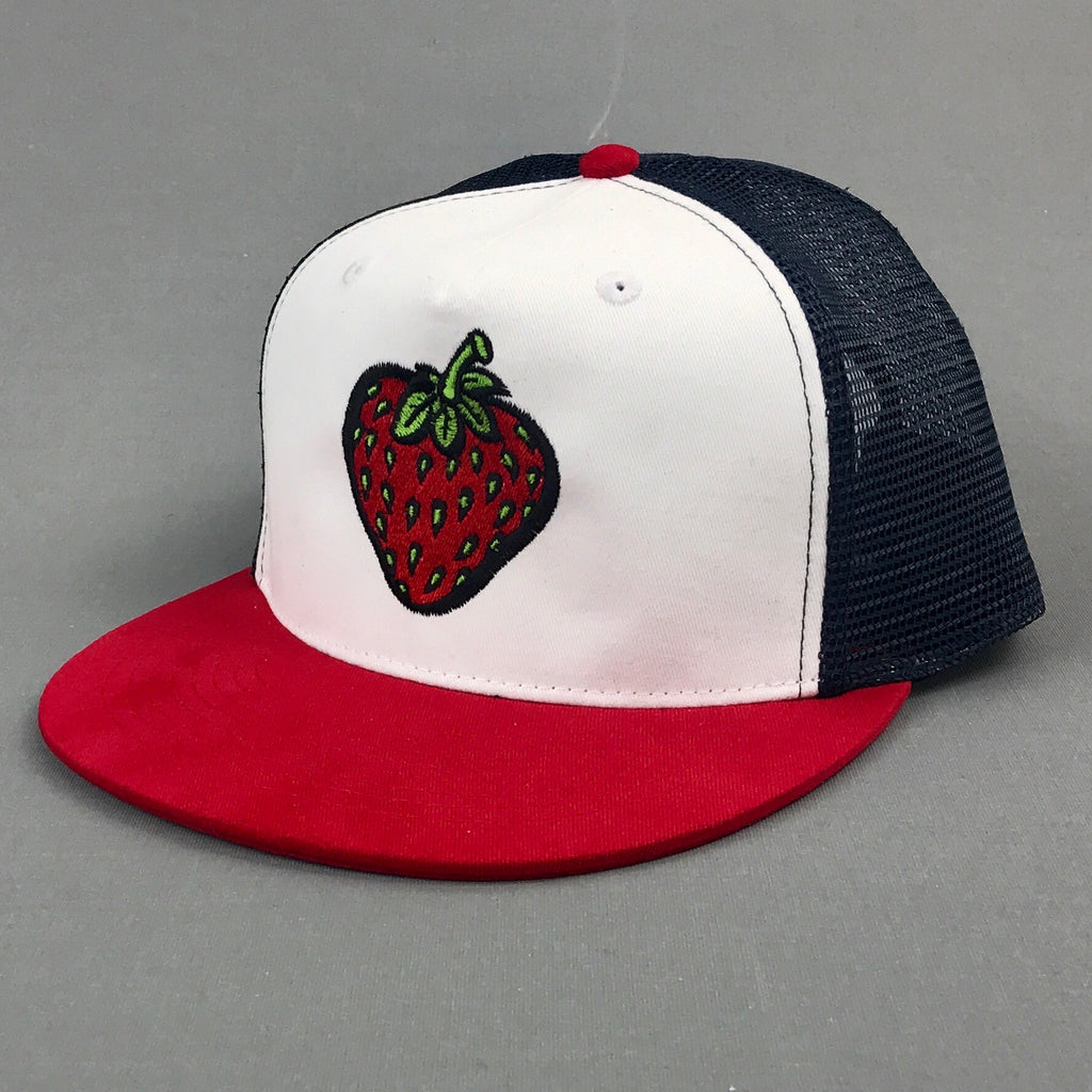 Insane Strawberry Red-White-Blue Mesh Cap