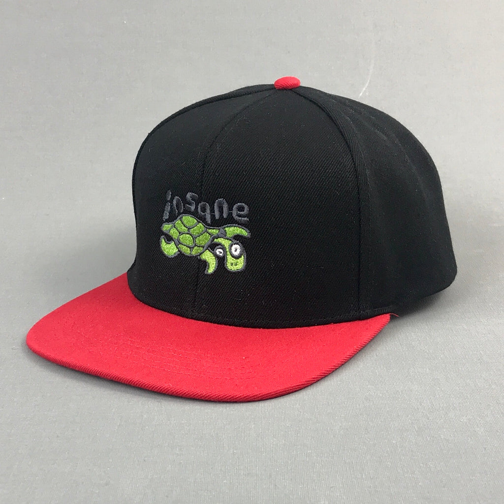 Insane Turtle Black and Red SnapBack Cap