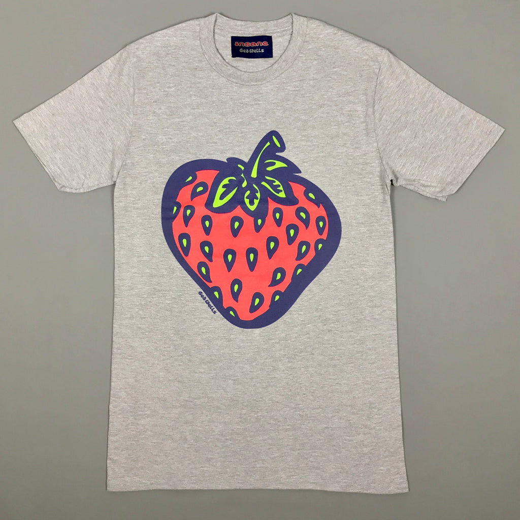 Insane Strawberry Grey T-Shirt
