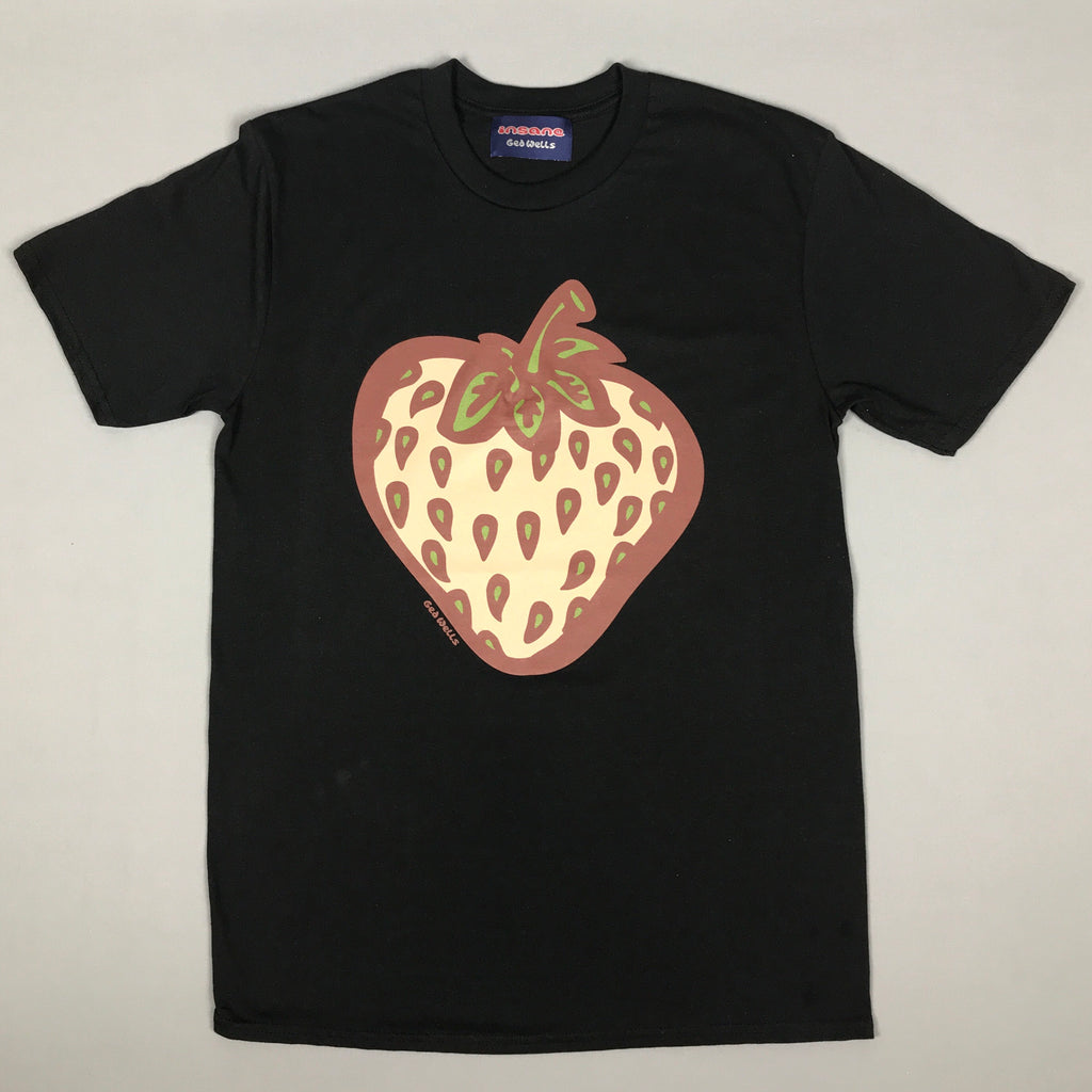 Insane Strawberry Field Camo Black T-Shirt