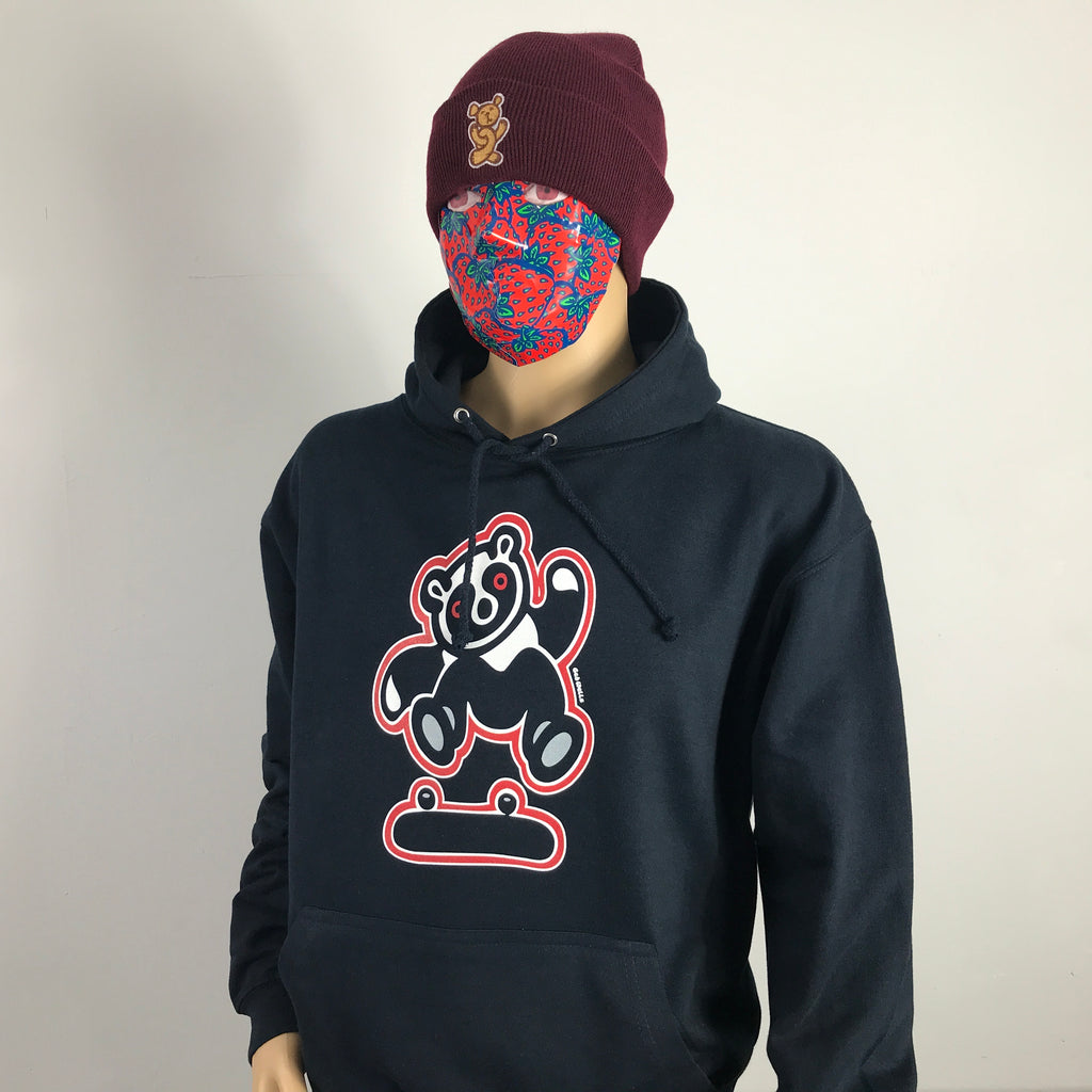 Insane Panda Navy Hooded Sweat