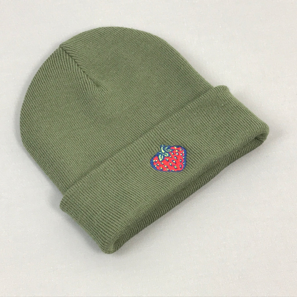 Insane Strawberry Cuff Beanies