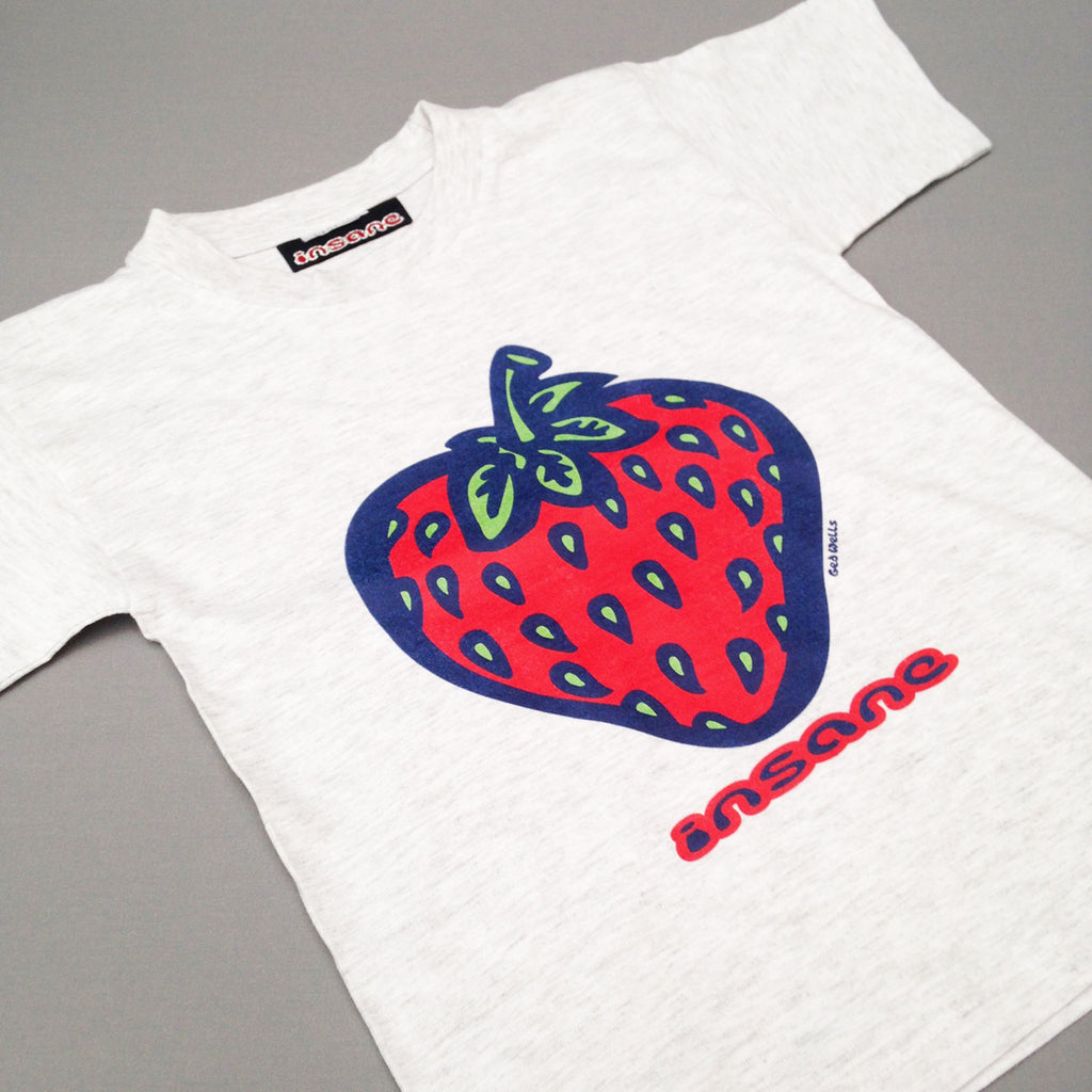 Kids Insane Strawberry Grey T-Shirt