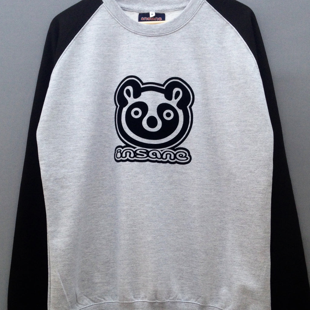 Insane Panda Head Raglan Crew Sweat