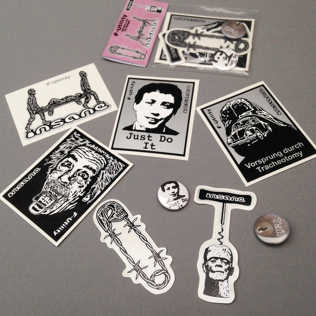 F-Utility Sticker & Pin Badge Pack